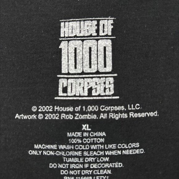 Rob Zombie's House of 1000 Corpses Oversized T-Shirt Size Extra Large - Picture 4 of 4